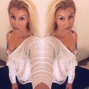 White Off-the-shoulder Sweater